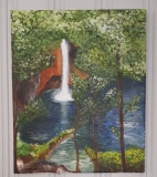 Cascade au bord de là... - Paysages