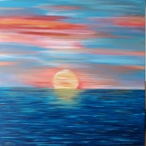 Ciel d'orange - Eau - Ciel